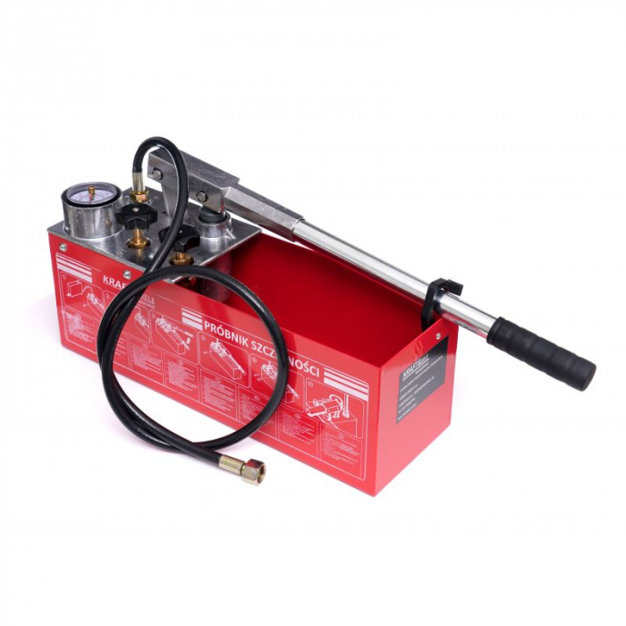 Pompa testare presiune in instalatii apa ulei 50bar 0-50kg 45ml 12L (KD10478) [12]