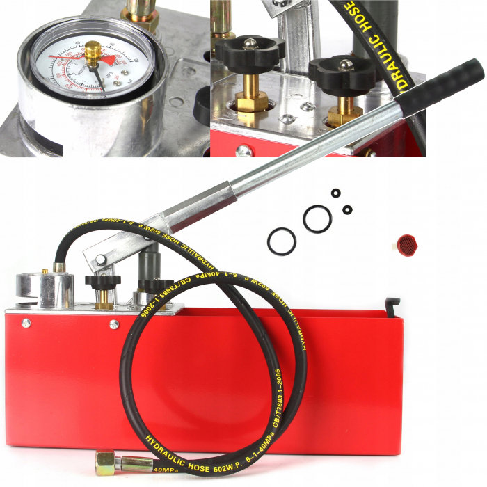 Pompa testare presiune in instalatii apa ulei 50bar 0-50kg 45ml 12L (KD10478) [2]