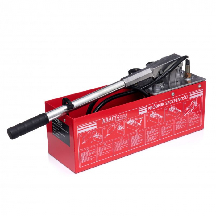 Pompa testare presiune in instalatii apa ulei 50bar 0-50kg 45ml 12L (KD10478) [5]