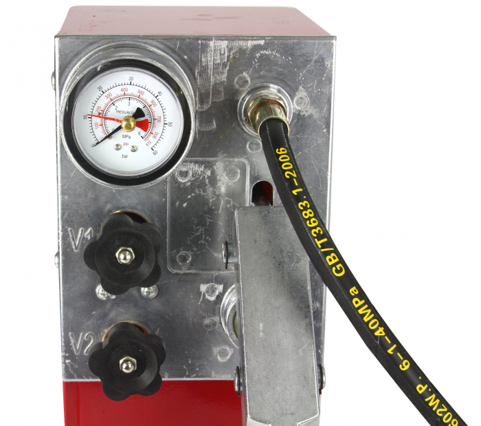 Pompa testare presiune in instalatii apa ulei 50bar 0-50kg 45ml 12L (M55256) [4]