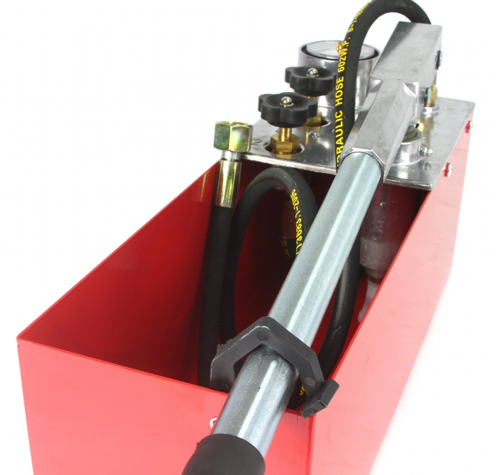 Pompa testare presiune in instalatii apa ulei 50bar 0-50kg 45ml 12L (M55256) [6]