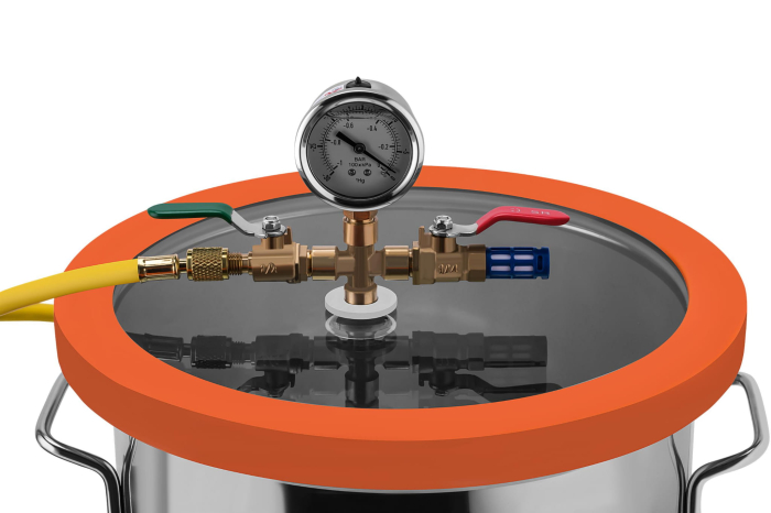 Pompa vacuum 200W cu camera vacuum, 1440 rpm, pentru rasini, AC, service (KD11785) [8]