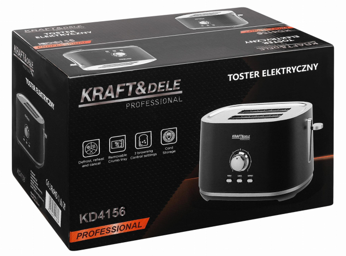 Prajitor electric de paine, 1000 W (KD4156) [14]