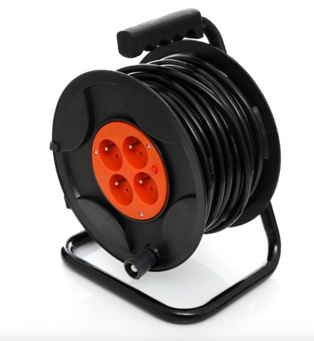Prelungitor electric cu tambur 25m, 4 prize, 3x2.5mm², 2800W (BX-853) [2]