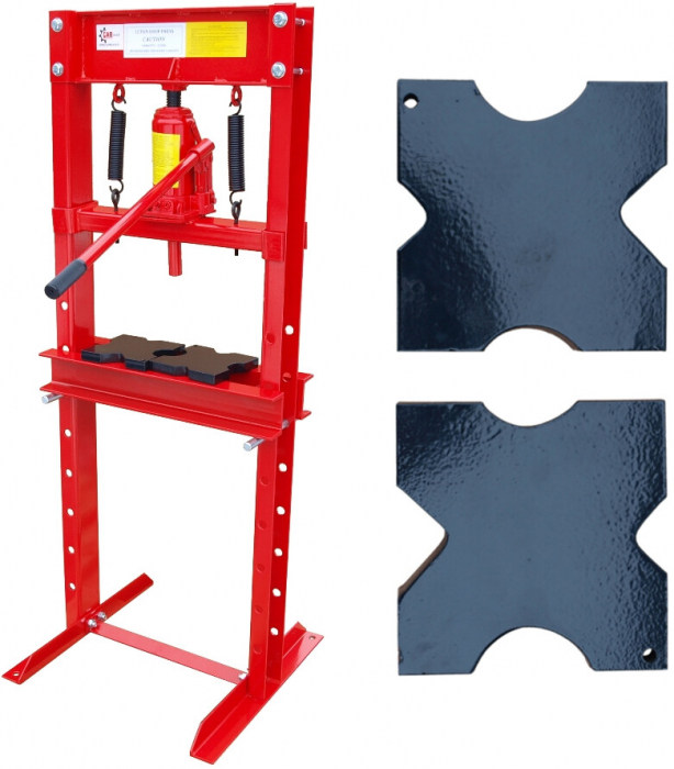 Presa hidraulica 12Tone 0-65cm 8trepte extras rulmenti stand podea (MT01126) [1]