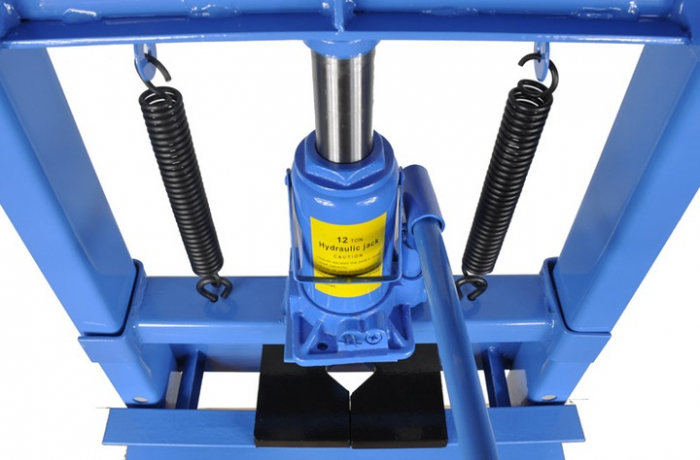 Presa hidraulica 12Tone 0-71cm 8trepte extras rulmenti stand podea (G02091) [10]
