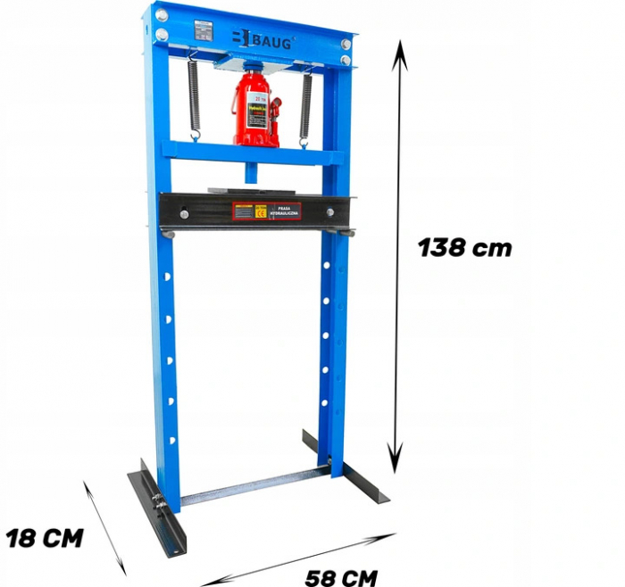 Presa hidraulica 20Tone rulmenti 0-85cm stand podea (B3601) [4]
