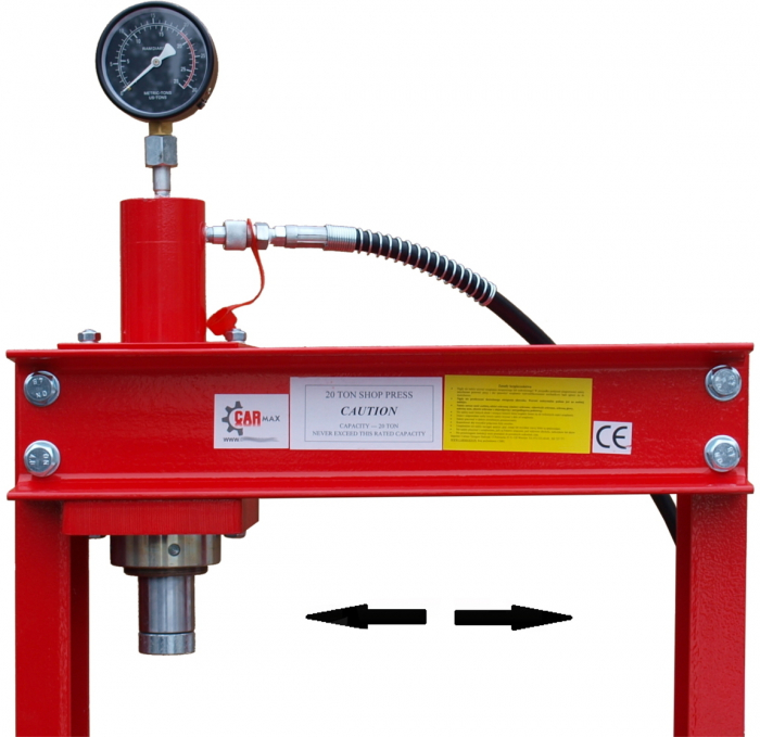 Presa hidro-pneumatica 20Tone 0-102cm 9trepte rulmenti stand podea hidraulica (MT01203) [5]