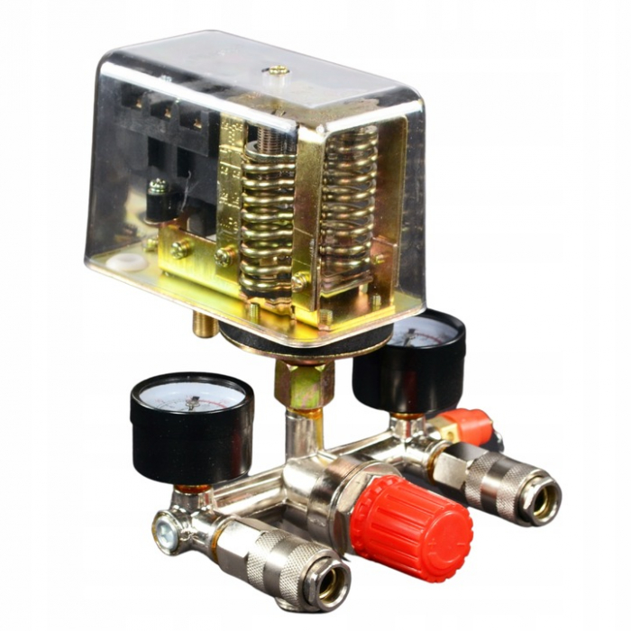 Presostat universal 380 400V trifazat trifazic regulator presiune manometru (10682) [8]