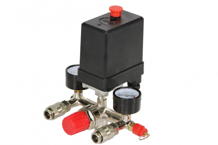 Presostat universal 380 400V trifazat trifazic regulator presiune manometru (M8068694) [1]