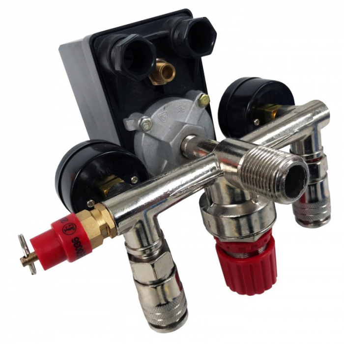 Presostat universal 380 400V trifazat trifazic regulator presiune manometru (V81207) [3]