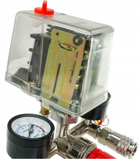 Presostat universal 380 400V trifazat trifazic regulator presiune manometru (V81209) [7]
