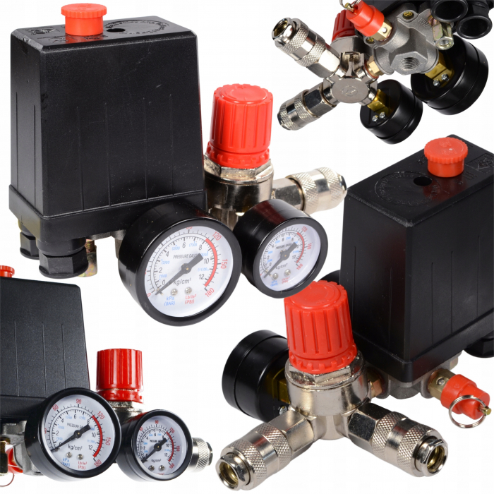 Presostat universal cu regulator pe presiune si manometru (10685) [1]