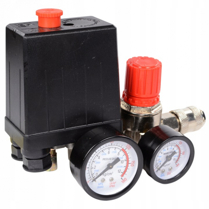 Presostat universal cu regulator pe presiune si manometru (10685) [3]