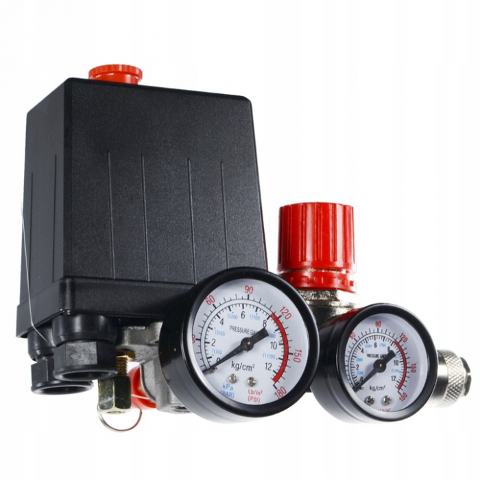 Presostat universal cu regulator pe presiune si manometru (10685) [2]