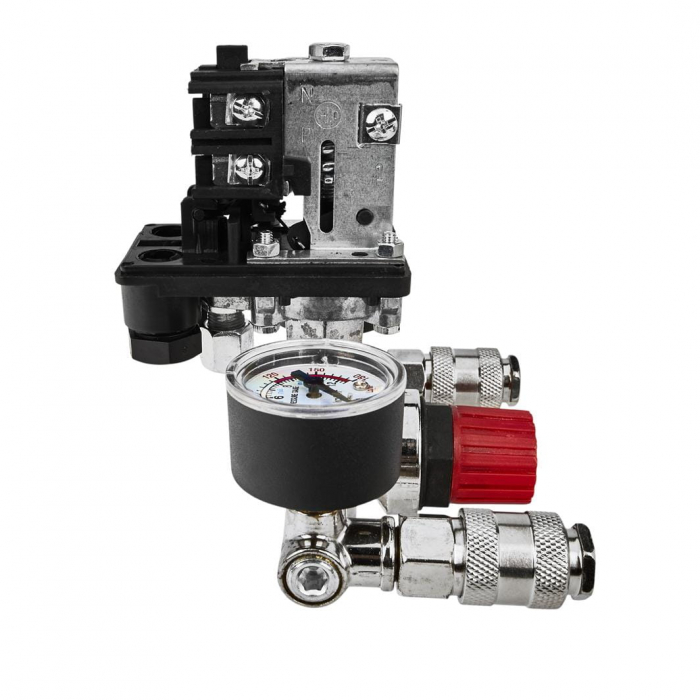 Presostat universal cu regulator pe presiune si manometru (KD11270) [25]