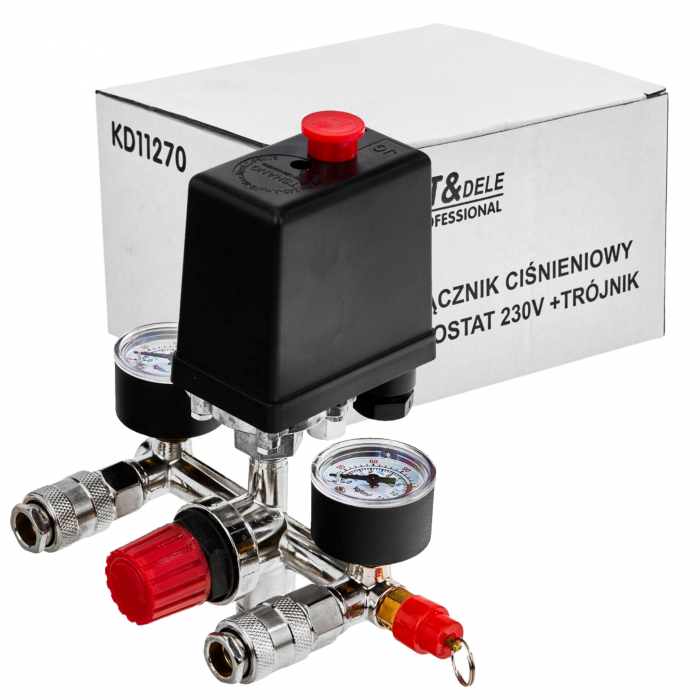 Presostat universal cu regulator pe presiune si manometru (KD11270) [2]