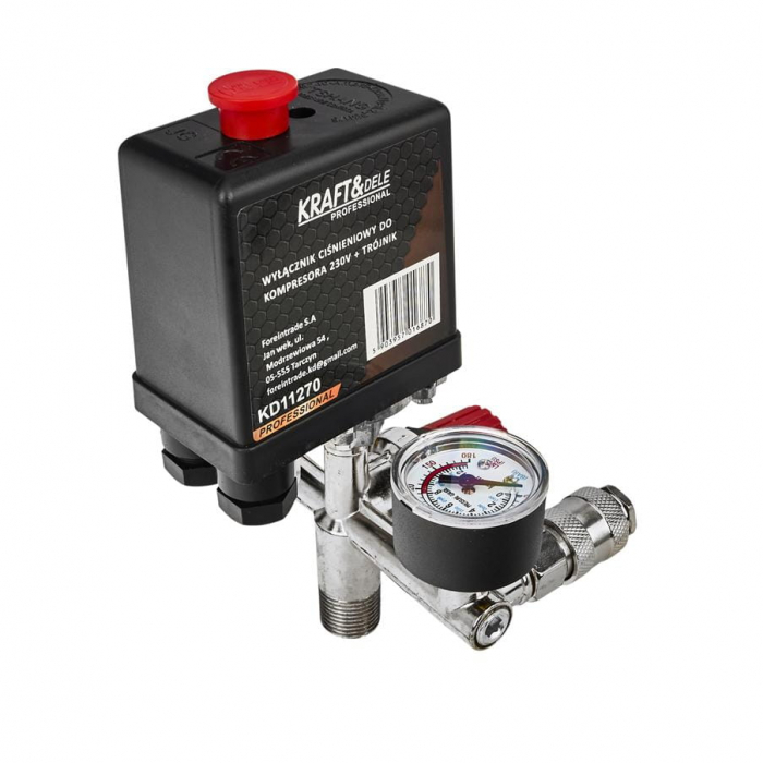 Presostat universal cu regulator pe presiune si manometru (KD11270) [16]