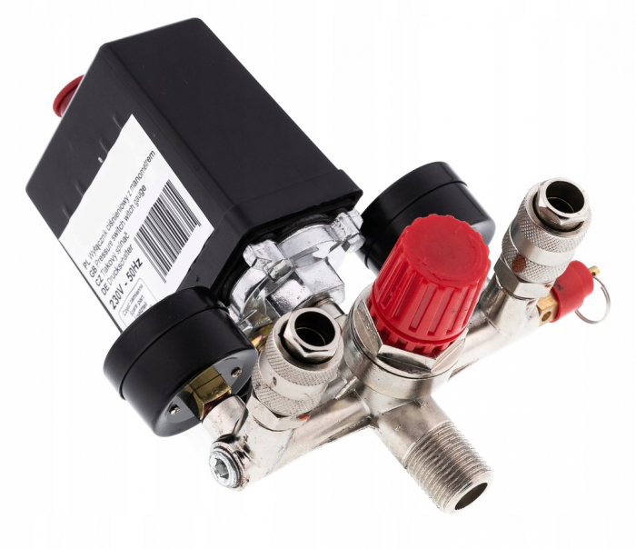 Presostat universal cu regulator pe presiune si manometru (S10681) [6]