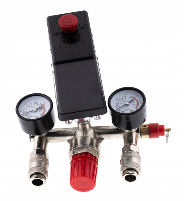 Presostat universal cu regulator pe presiune si manometru (S10681) [5]