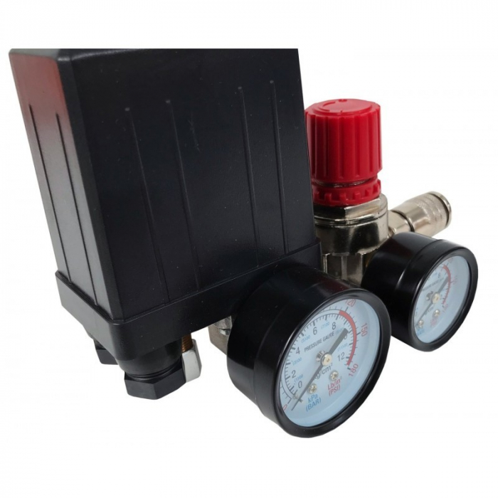 Presostat universal cu regulator pe presiune si manometru (V81202) [5]