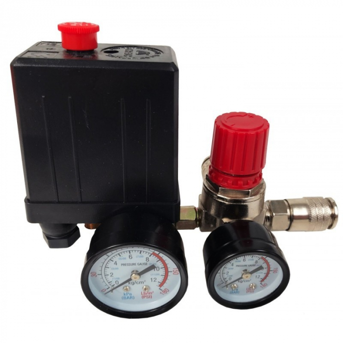 Presostat universal cu regulator pe presiune si manometru (V81202) [3]