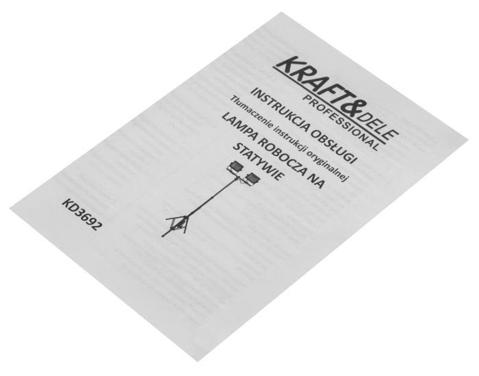 Proiector LED de lucru cu trepied 2x100W, 16000 lm, IP65 (KD3692_2K) [15]