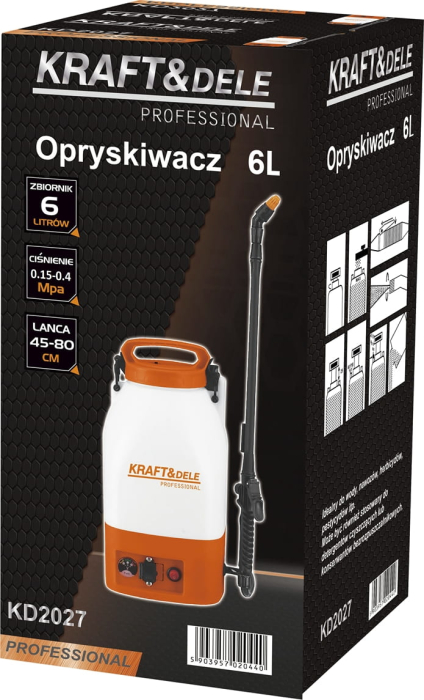Pulverizator cu acumulator 6L 12V cu pompa cu diafragma si presiune reglabila (KD2027) [11]