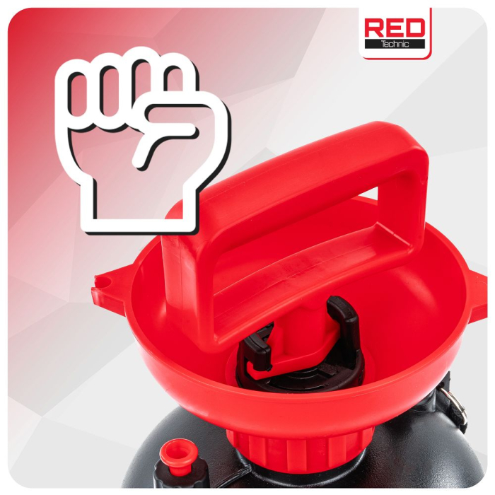 Pulverizator manual sub presiune 5 litri cu lance de 57cm si bretea pentru stropit gradina (RTOC0158) [17]