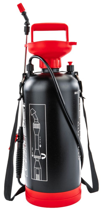 Pulverizator manual sub presiune 8 litri cu lance 57cm si bretele pentru gradina (RTOC0159) [4]