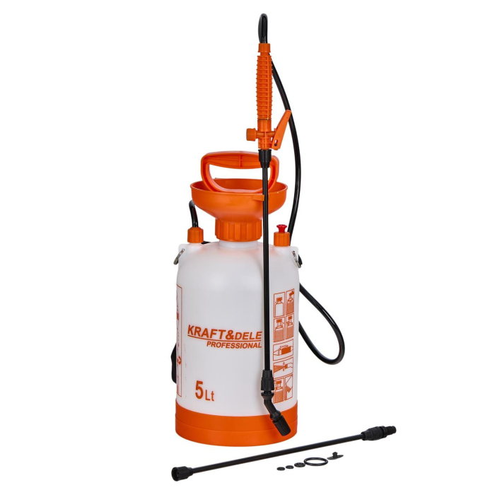 Pulverizator sub presiune 5l durabil cu curea de umar + 2 tije (KD2033) [4]