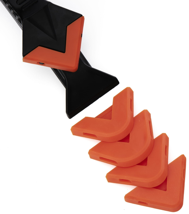 Racleta si razuitor pentru rosturi din silicon 3 in 1 cu 5 accesorii (KD11254) [3]