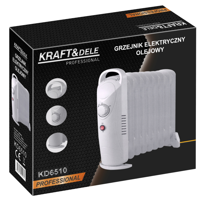 Radiator electric cu ulei 1000W cu 9 elementi si termostat reglabil (KD6510) [13]