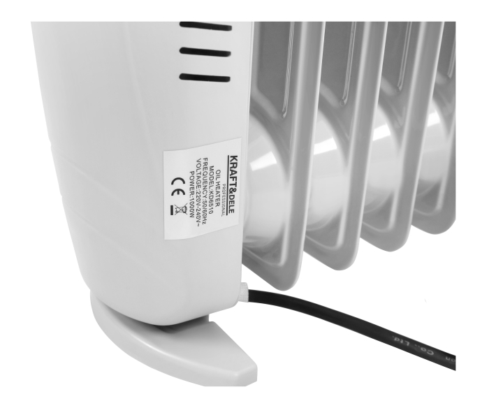 Radiator electric cu ulei 1000W cu 9 elementi si termostat reglabil (KD6510) [9]