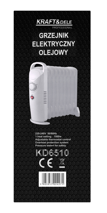 Radiator electric cu ulei 1000W cu 9 elementi si termostat reglabil (KD6510) [14]