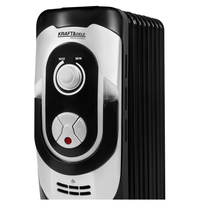 Radiator electric cu ulei 2000W cu 3 trepte de incalzire si termostat (KD6512) [9]