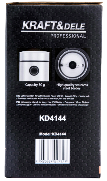 Rasnita electrica de cafea condimente seminte 250W 50g gri argint (KD4144) [18]