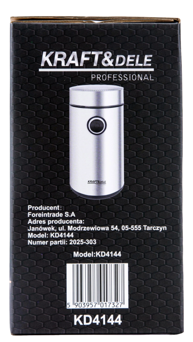 Rasnita electrica de cafea condimente seminte 250W 50g gri argint (KD4144) [19]