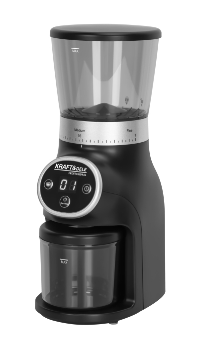 Rasnita electrica de cafea cu rasnita conica 300W cu reglaj finete si afisaj LED (KD4283) [2]