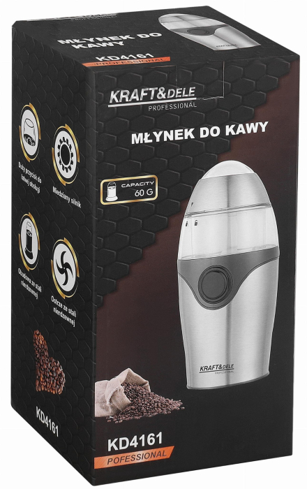 Rasnita electrica pentru cafea, 60 g, 300 W, (KD4161) [11]