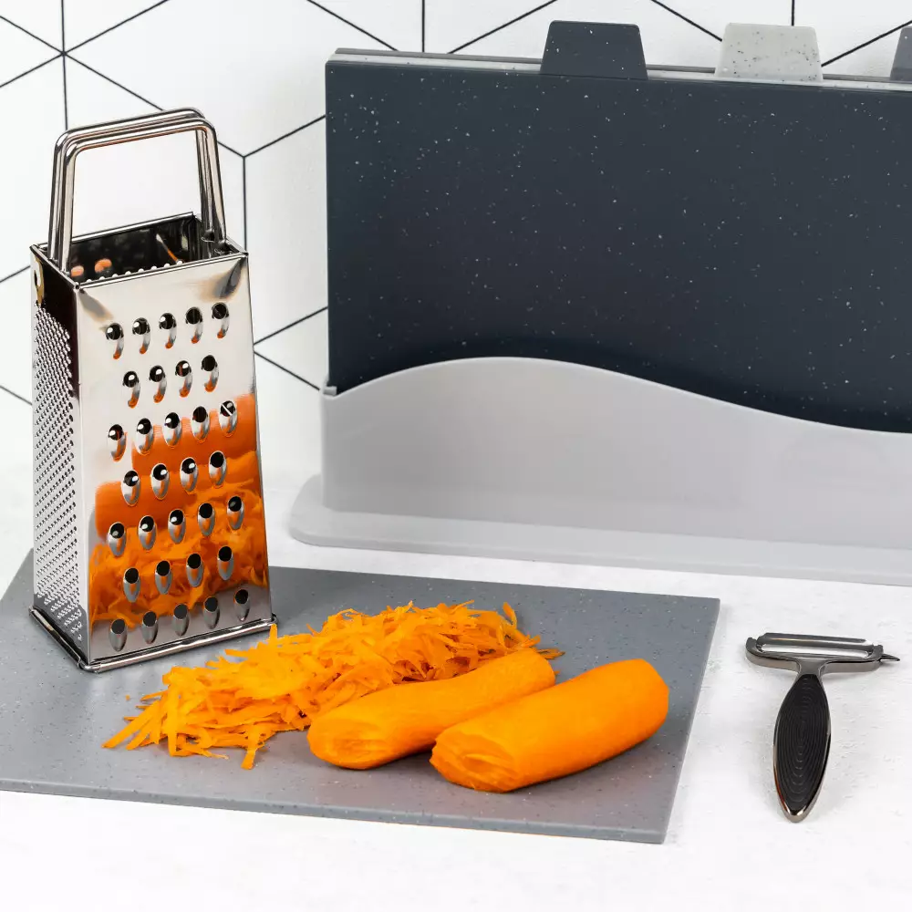 Razatoare din otel inoxidabil cu 4 suprafete si maner (KH-3183) [4]