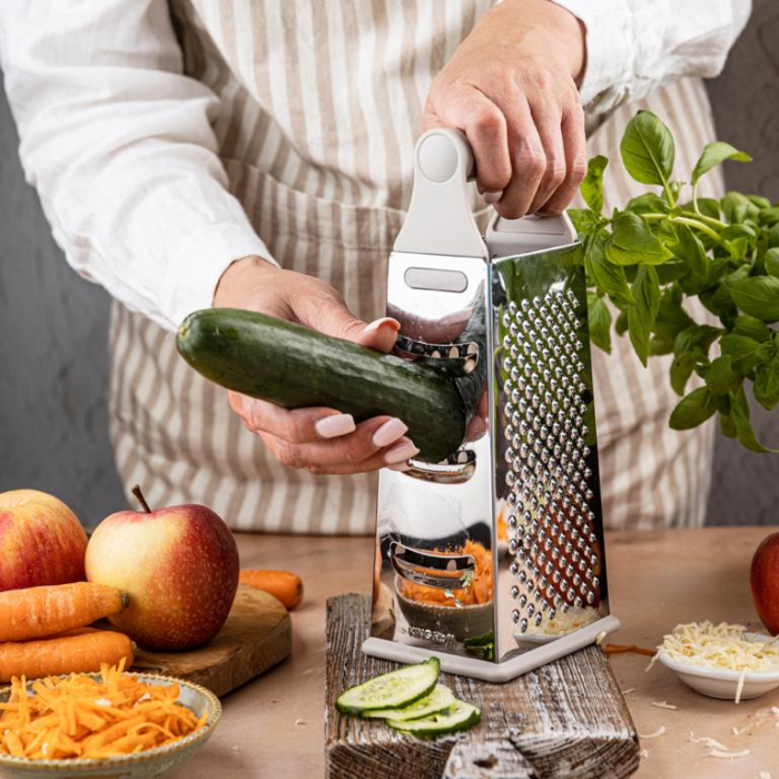 Razatoare din otel inoxidabil cu 4 suprafete si maner (KH-1989) [3]