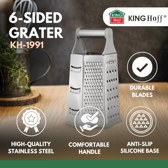 Razatoare din otel inoxidabil cu 6 suprafete si maner (KH-1991) [7]