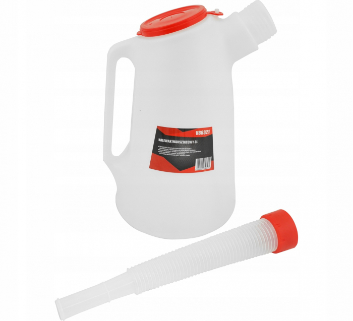 Recipient 3L turnat lichide cu racord flexibil si capac (V86321) [3]