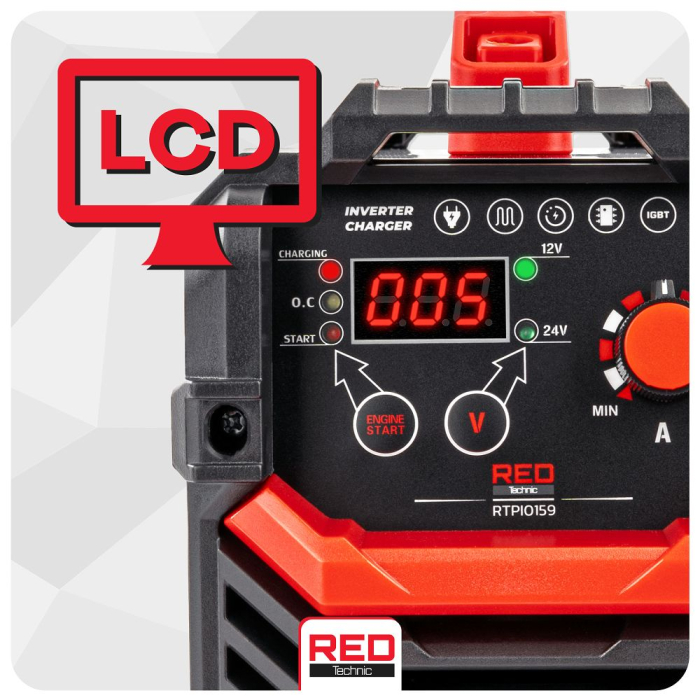 Redresor auto 12V 24V 90A cu functie pornire 600A si tehnologie IGBT (RTPI0169) [15]