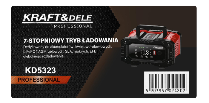 Redresor automat 12V/24V, 20A, pentru baterii AGM si LiFePO4  (KD5323) [16]