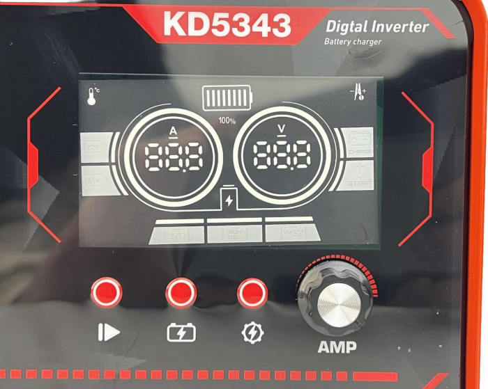 Redresor baterie auto cu functie pornire 12V 24V 30A 200A pentru acumulatori 50-400Ah (KD5343) [10]