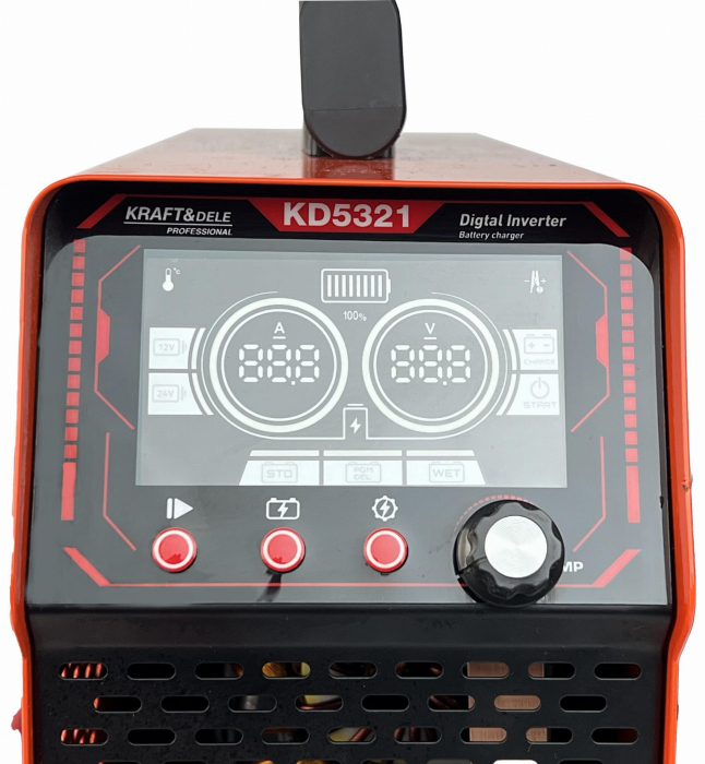 Redresor baterie auto cu functie pornire 12V 24V 80A 600A pentru acumulatori 50-800Ah (KD5321) [11]