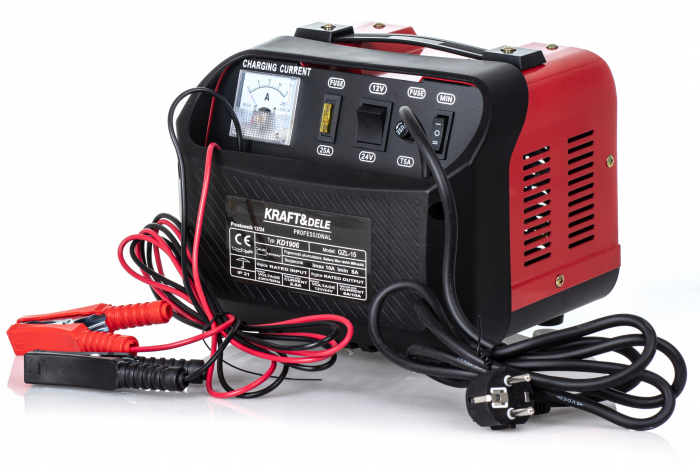 Redresor, incarcator baterie 12V 24V 15A 150Ah auto, tractor, tir, camion (KD1906) [4]