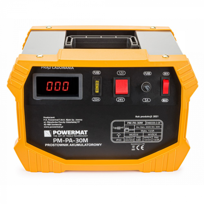 Redresor, incarcator baterie 12V 24V 30A 92-250Ah auto, tractor, tir, camion (PM1102) [8]